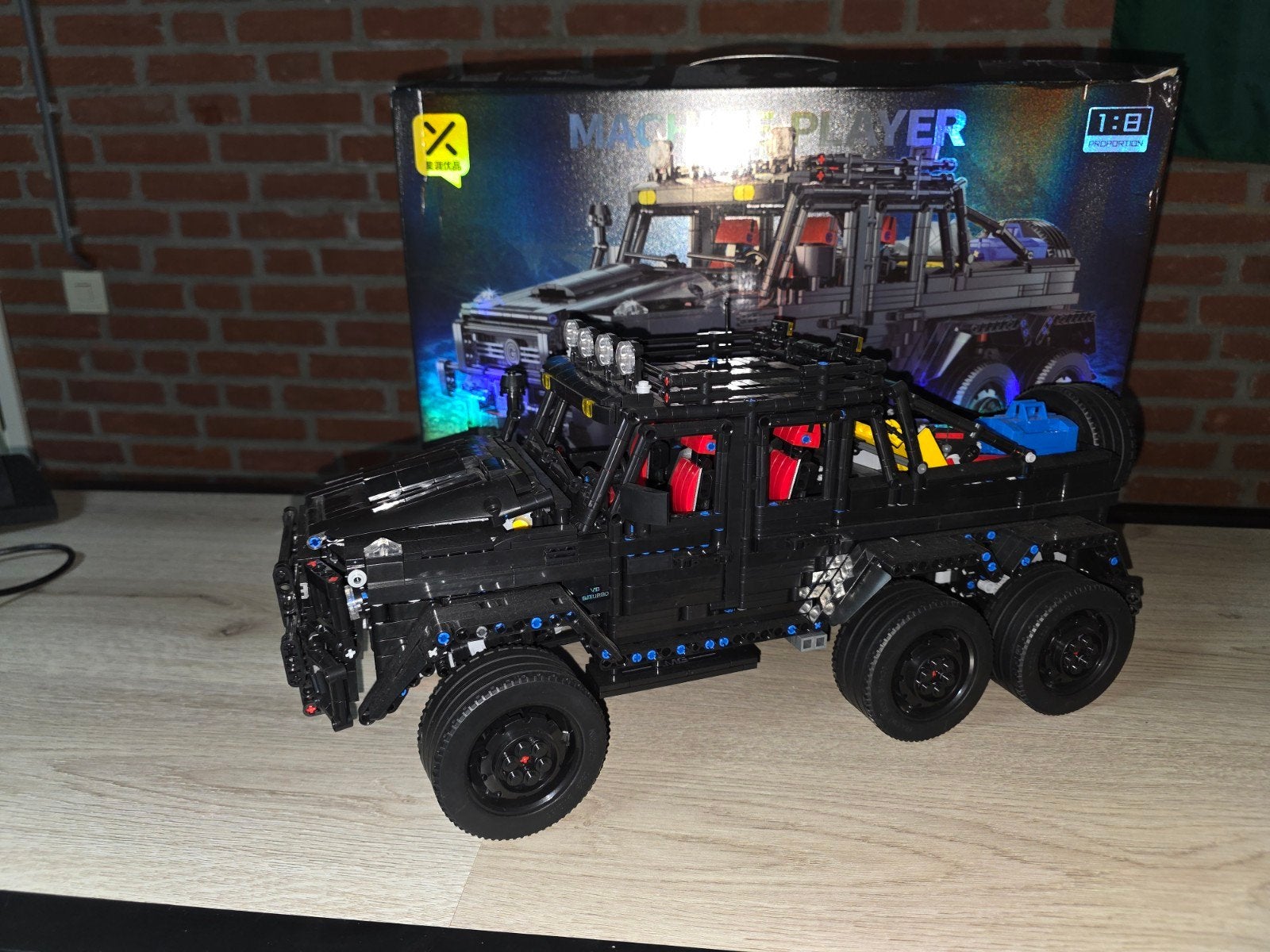 Mercedes Brabus 6x6 MOC Technic Modelbouwset 3238 Stuks, Ophalen of Verzenden, Nieuw, Overige merken