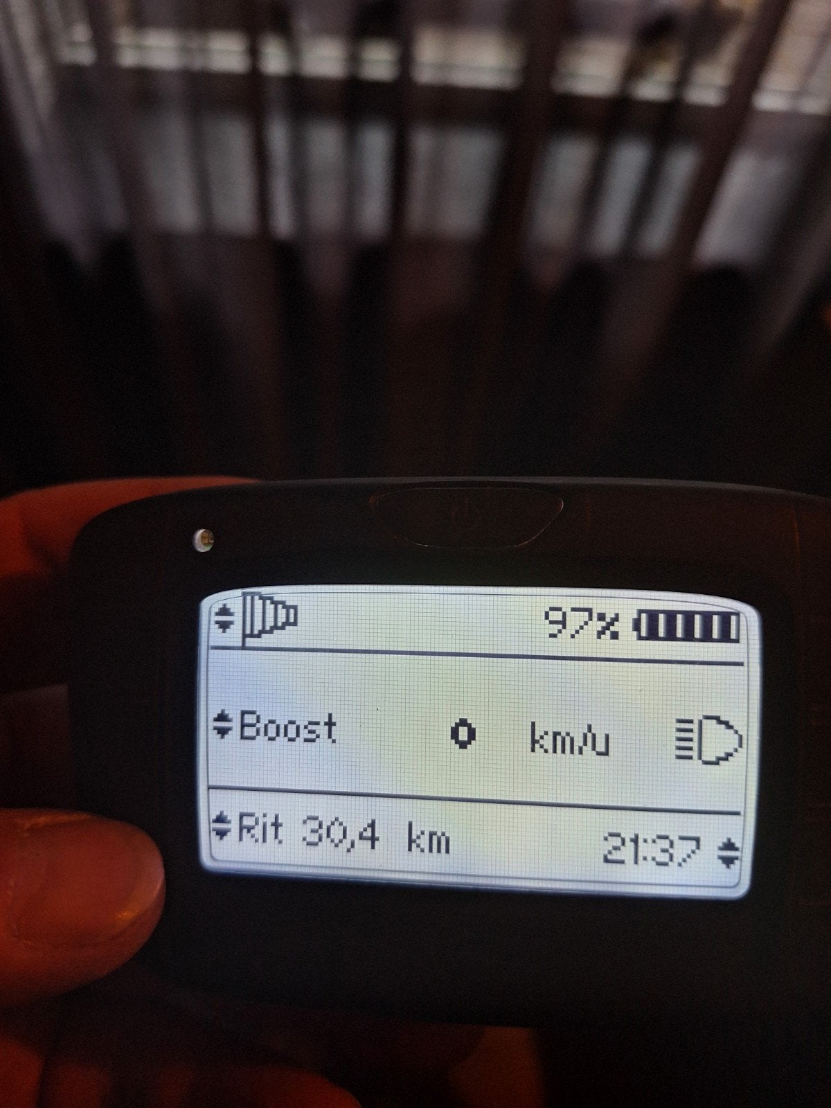 Gazelle innergy display met houder en kabels., Fietsen en Brommers, Fietsaccessoires | Fietscomputers, Ophalen, Waterdicht, Gebruikt