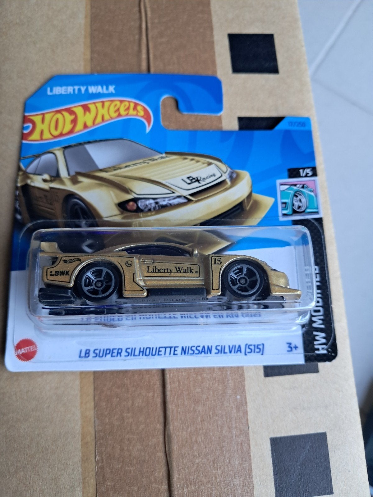 Hot Wheels LB Super Silhouette Nissan Silvia S15 goudkleurig, Ophalen of Verzenden, Nieuw, Auto