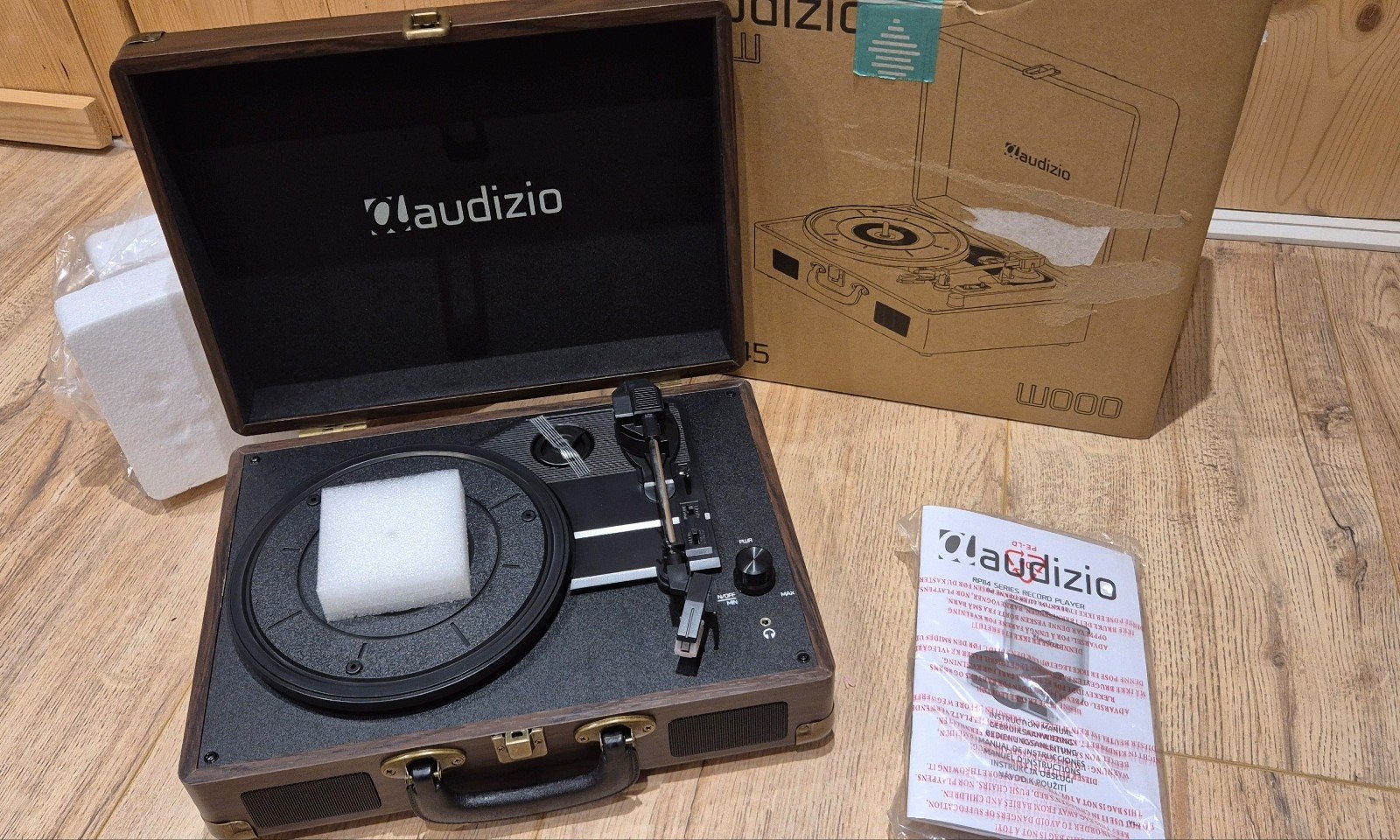 Audizio Platenspeler - Nieuw in doos, Ophalen of Verzenden, Nieuw, Platenspeler, Overige merken