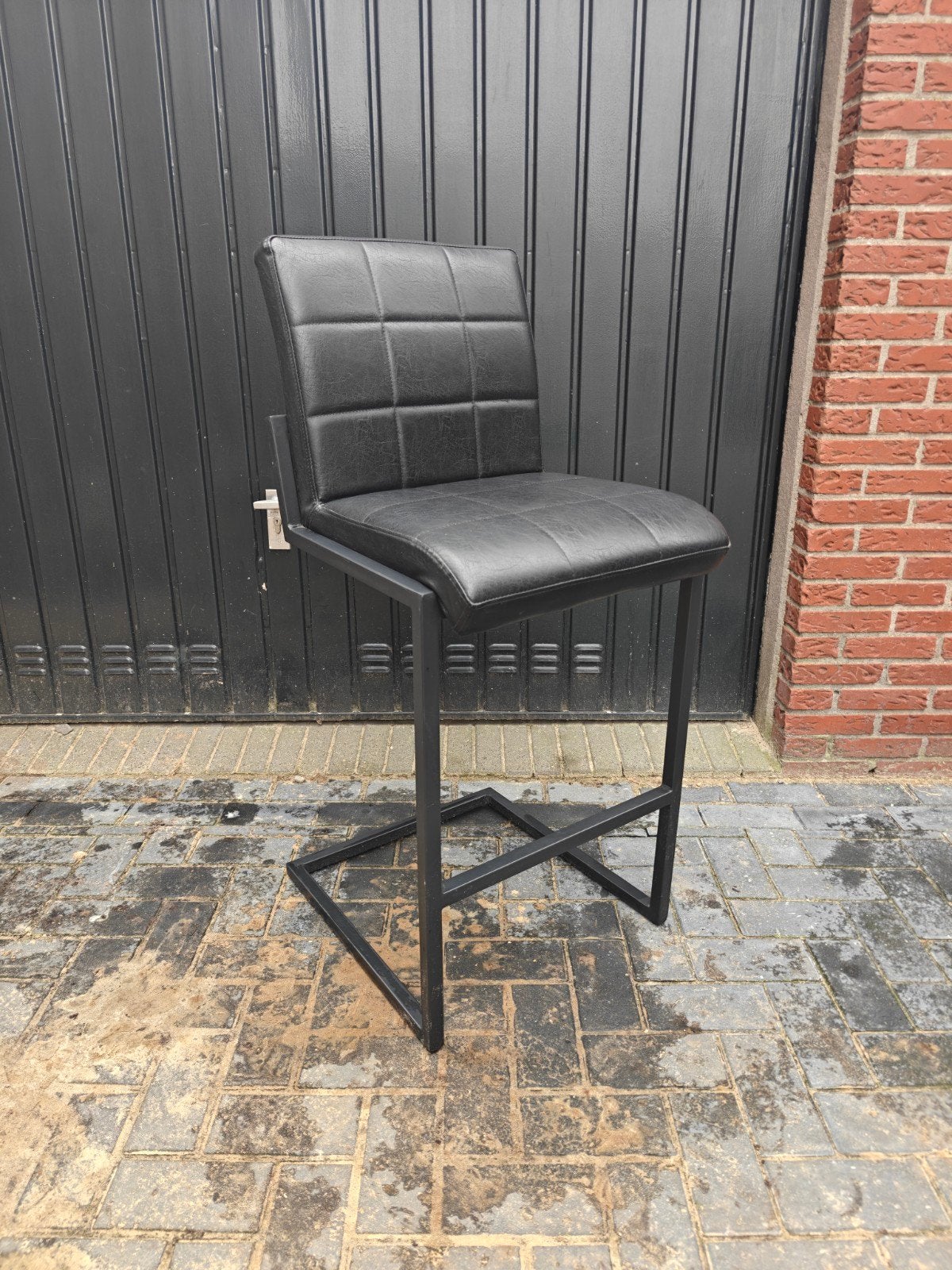Mooie industriële barstoelen, Ophalen, Gebruikt, Met voetsteun, 60 tot 90 cm