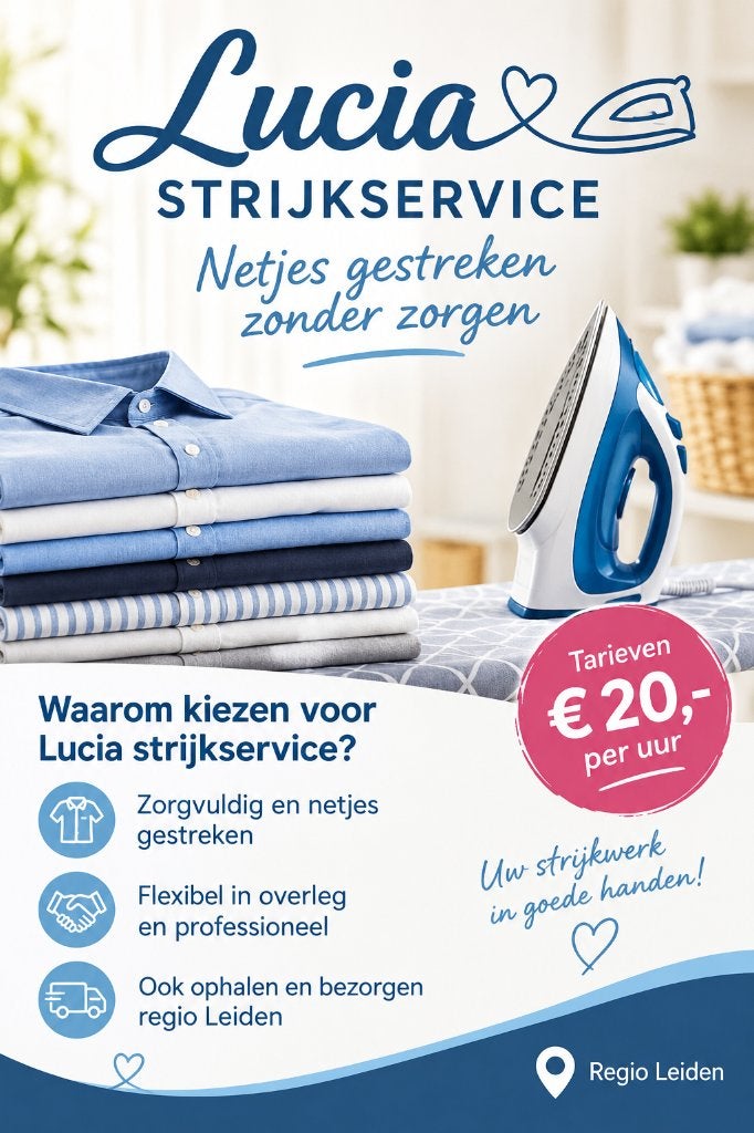 Strijkservice aangeboden, 33 - 40 uur, LBO / VMBO, Starter, Vast contract