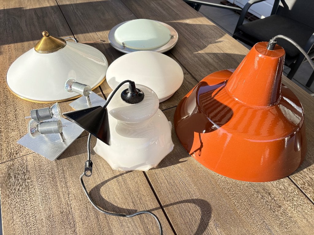 prachtige collectie diverse lampen