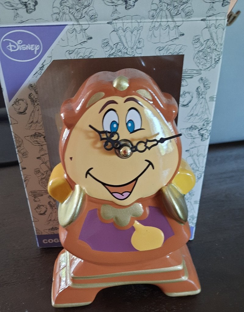KLOK , CLOCK COGSWORTH van Disney Belle en het Beest CLOCK., Ophalen of Verzenden, Assepoester of Belle, Nieuw, Beeldje of Figuurtje