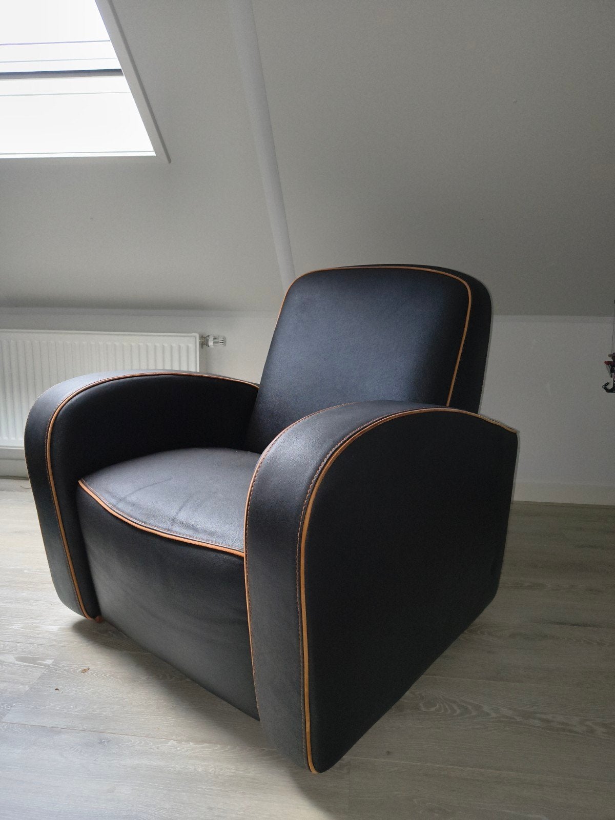 Leren fauteuil, Ophalen, Gebruikt, Leer, 50 tot 75 cm