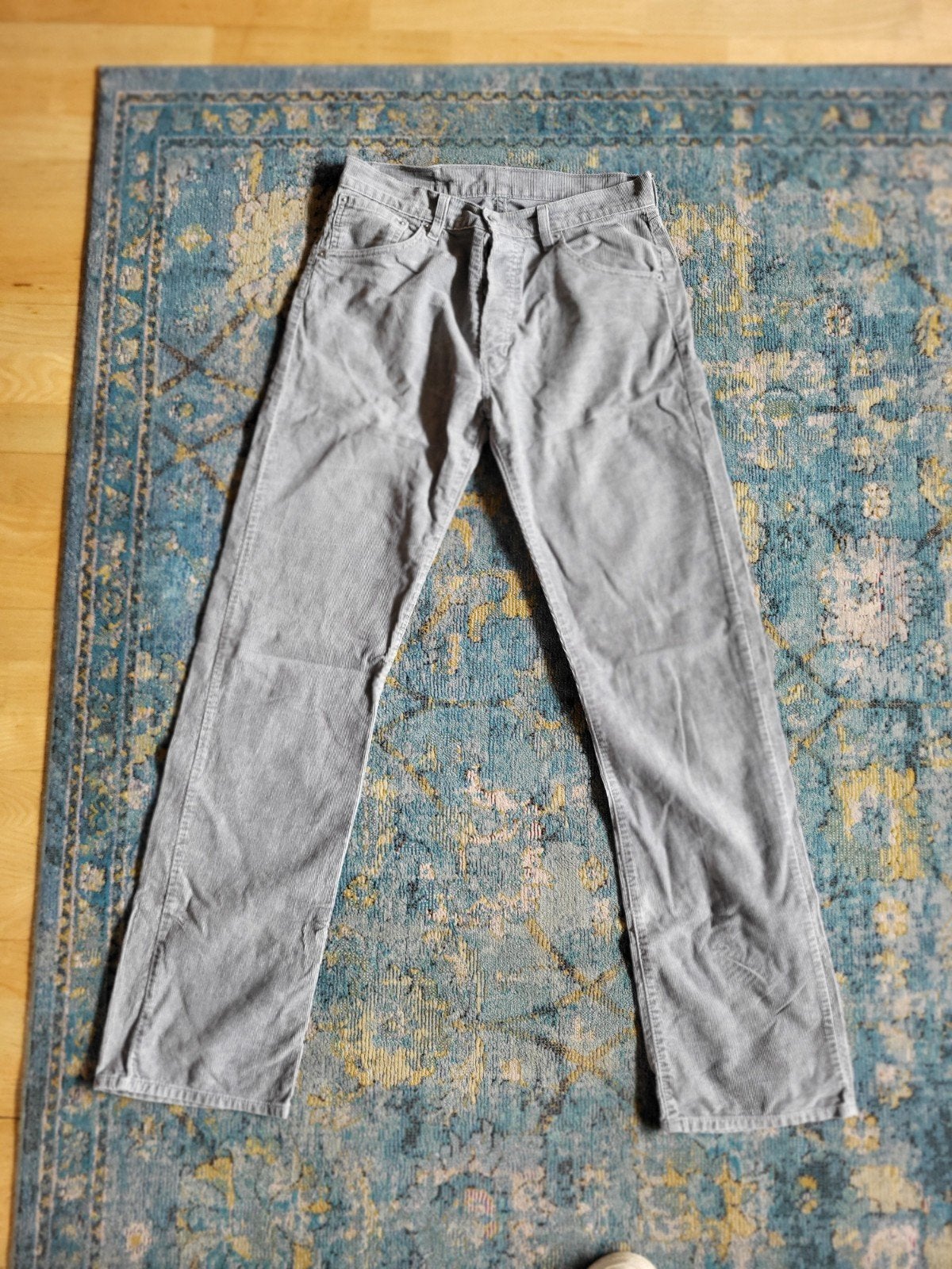 Levi's ribbroek grijs - W34 L32, Levi's, Ophalen of Verzenden, Zo goed als nieuw, W33 - W34 (confectie 48/50)