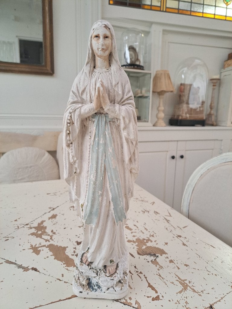 Prachtig brocante Mariabeeld, 41 cm hoog., Antiek en Kunst, Ophalen of Verzenden