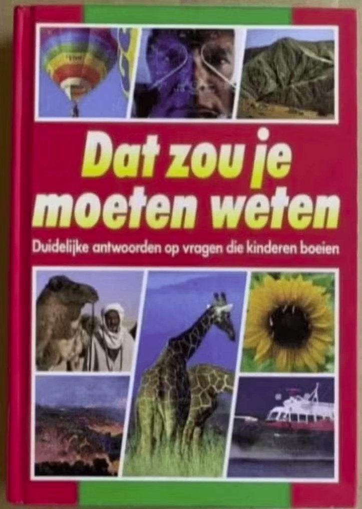 Dat zou je moeten weten; antwoorden vragen kinderen boeien, Ophalen of Verzenden, Zo goed als nieuw, Non-fictie