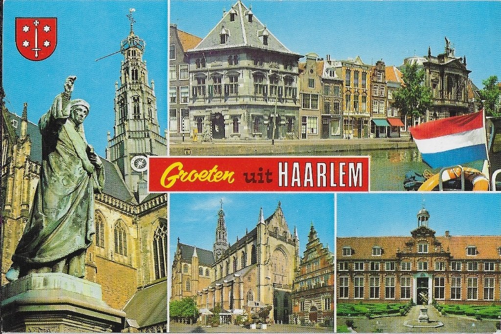 C381 Ongelopen ansichtkaart groeten uit Haarlem, Ophalen of Verzenden, 1960 tot 1980, Ongelopen, Noord-Holland