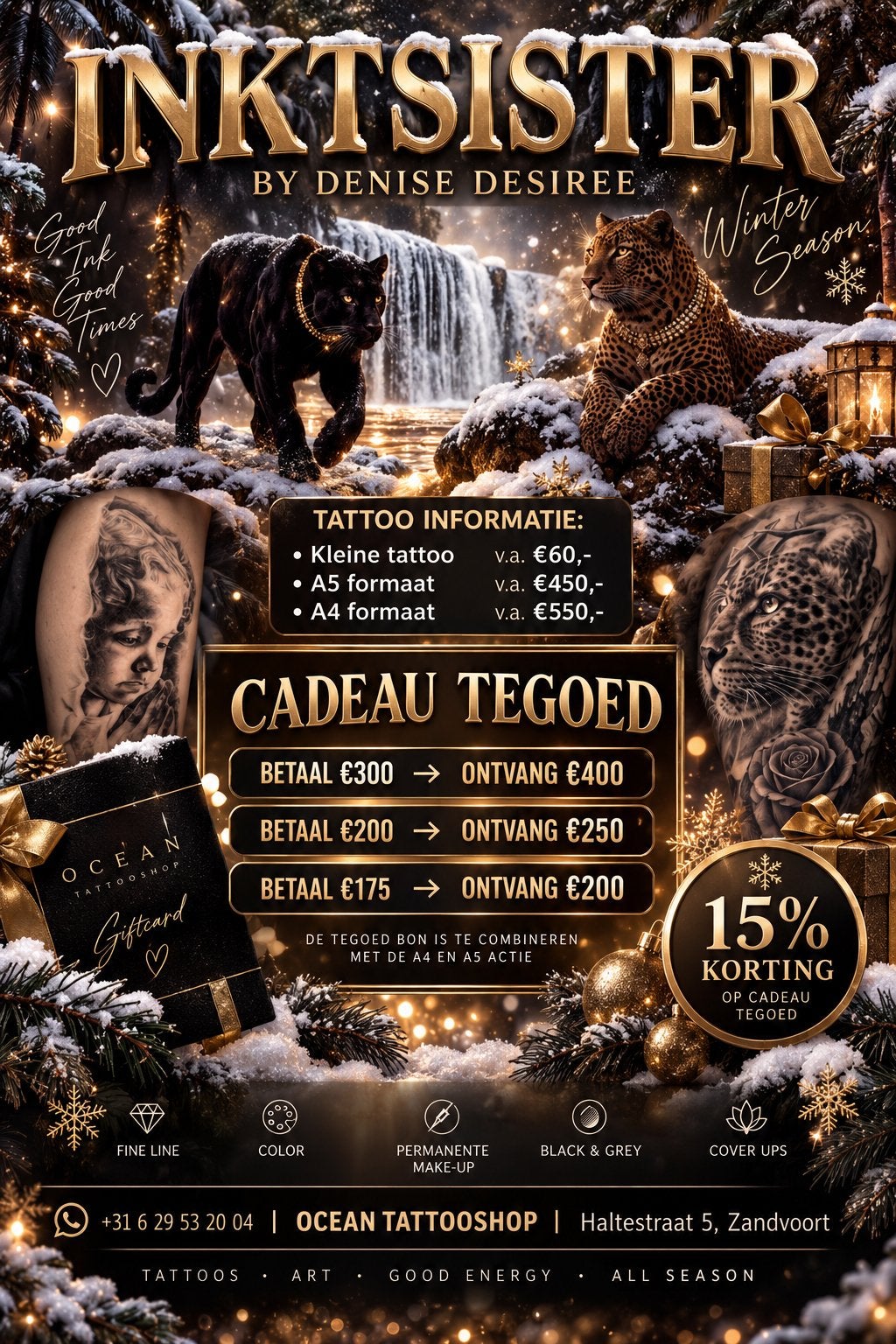 Tattoo canvas gezocht. Tattoo tegoed bonnen. Gratis designs