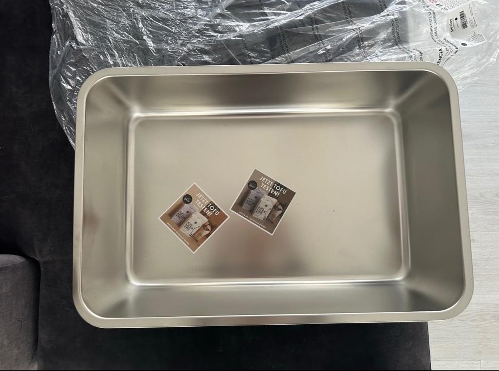 Stainless steel cat litter box NEW, Dieren en Toebehoren, Kattenbakken, Ophalen, Nieuw, Open