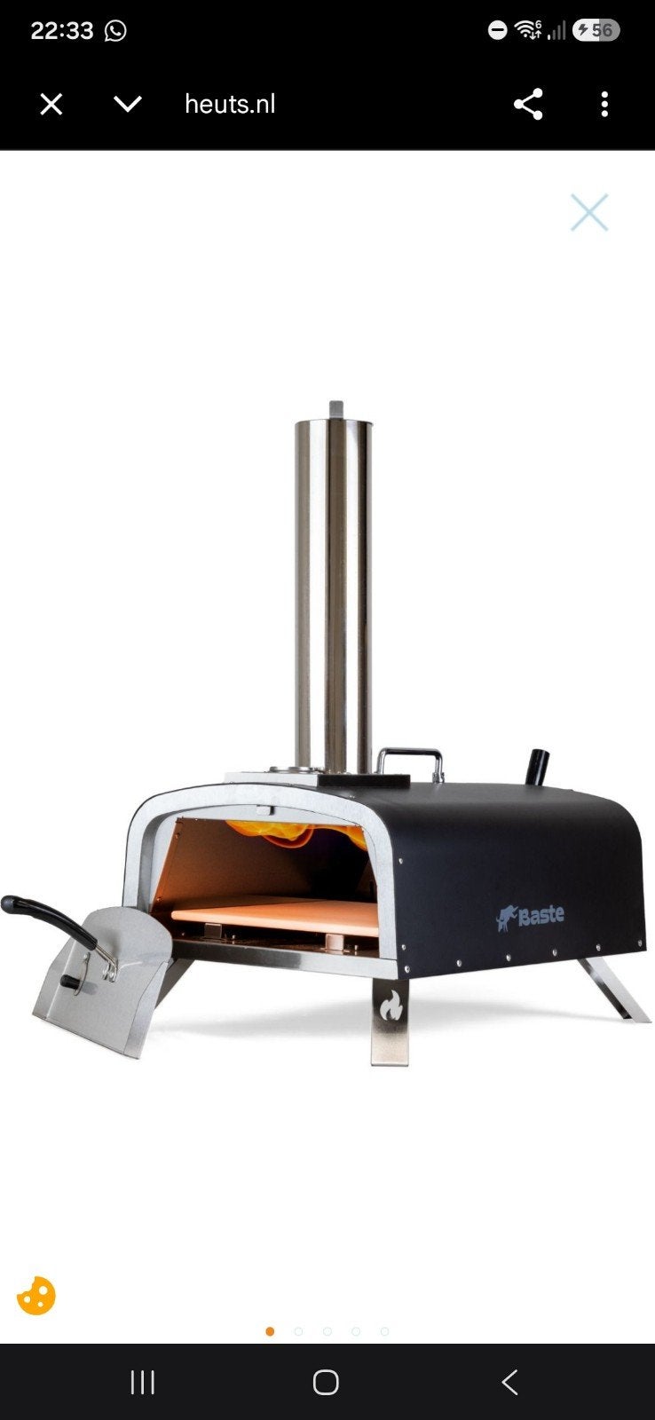 Baste Pizza Oven Houtskool/Pellets/Hout - Nieuw in doos, Ophalen of Verzenden, Nieuw, Baste
