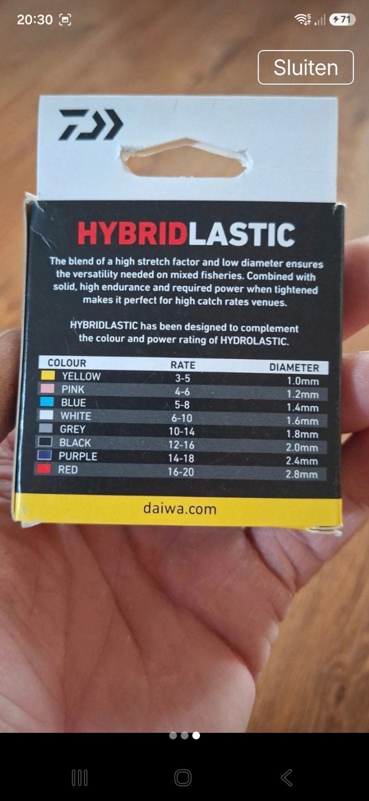 Daiwa Hybridlastic Size 3-5 (3st.), Overige typen, Nieuw, Ophalen of Verzenden, Nvt