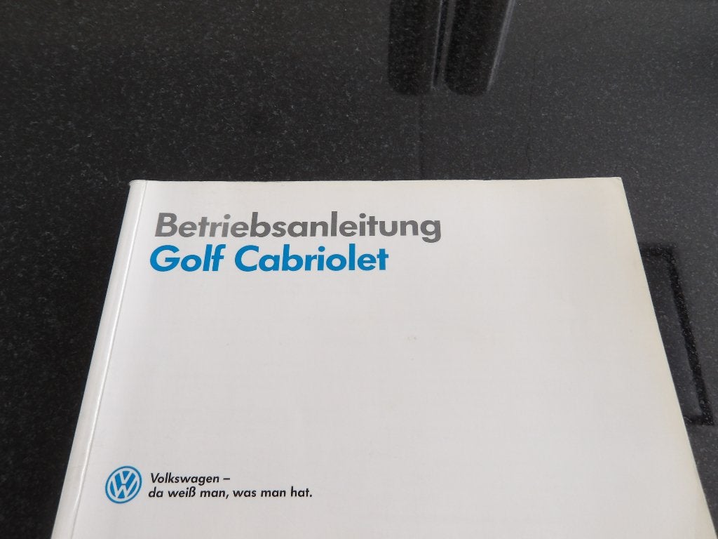 Volskwagen Golf Cabriolet - Handleiding - DU, Verzenden