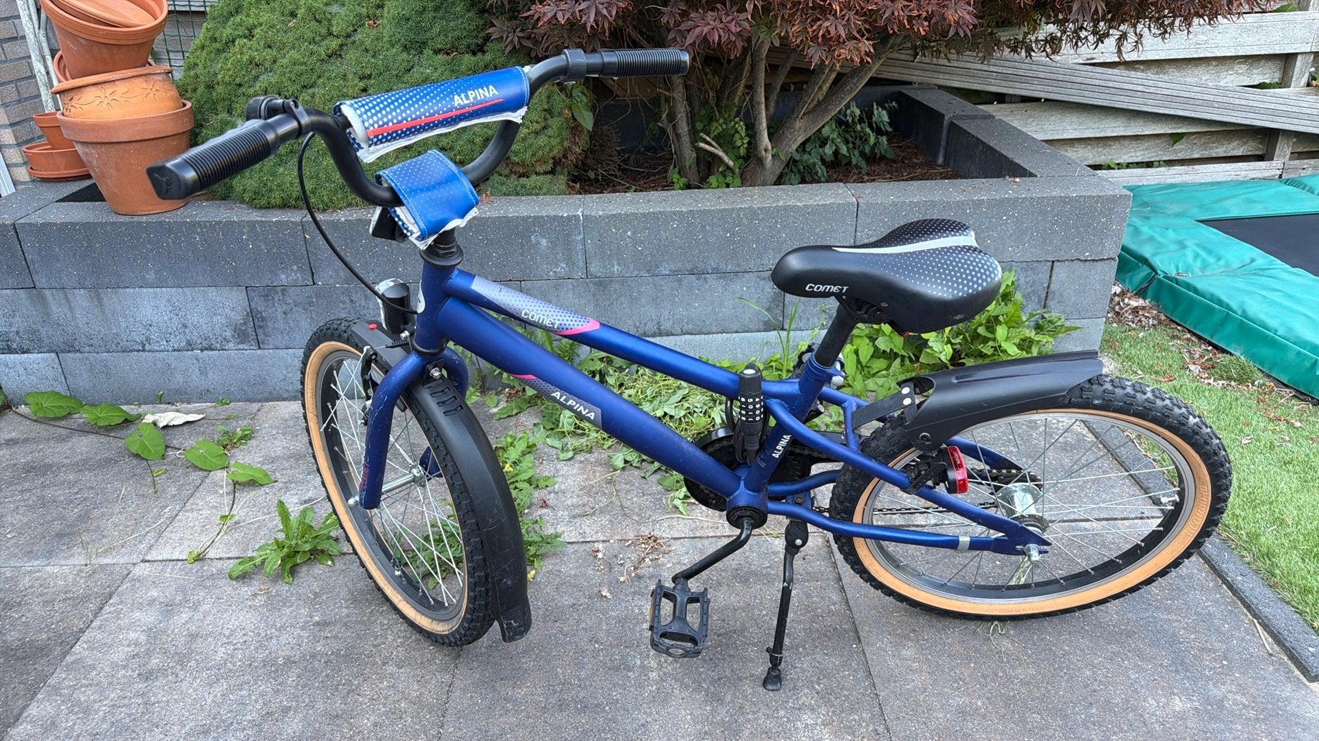 Alpina comet 20 inch blauw kinderfiets, Fietsen en Brommers, Gebruikt, Ophalen, Overige merken, Terugtraprem