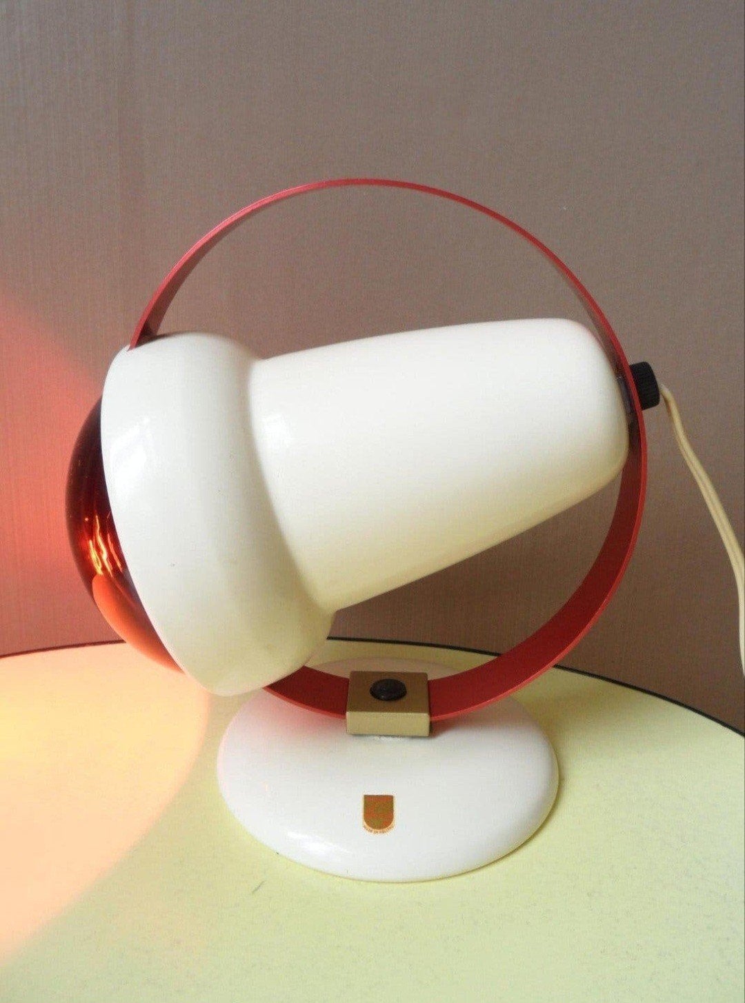 Philips Infraphil warmtelamp, Charlotte Perriand, vintage, Gebruikt, 25 cm, Ophalen of Verzenden, Overige kleuren