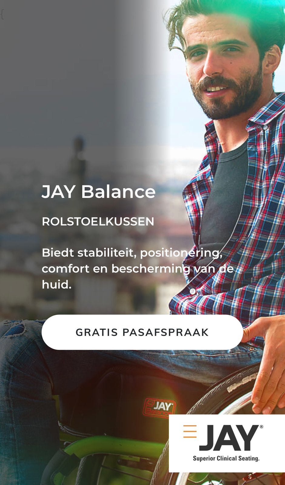 Jay balance kussen rolstoel Nieuw !, Diversen, Ophalen of Verzenden, Zo goed als nieuw, Duwrolstoel