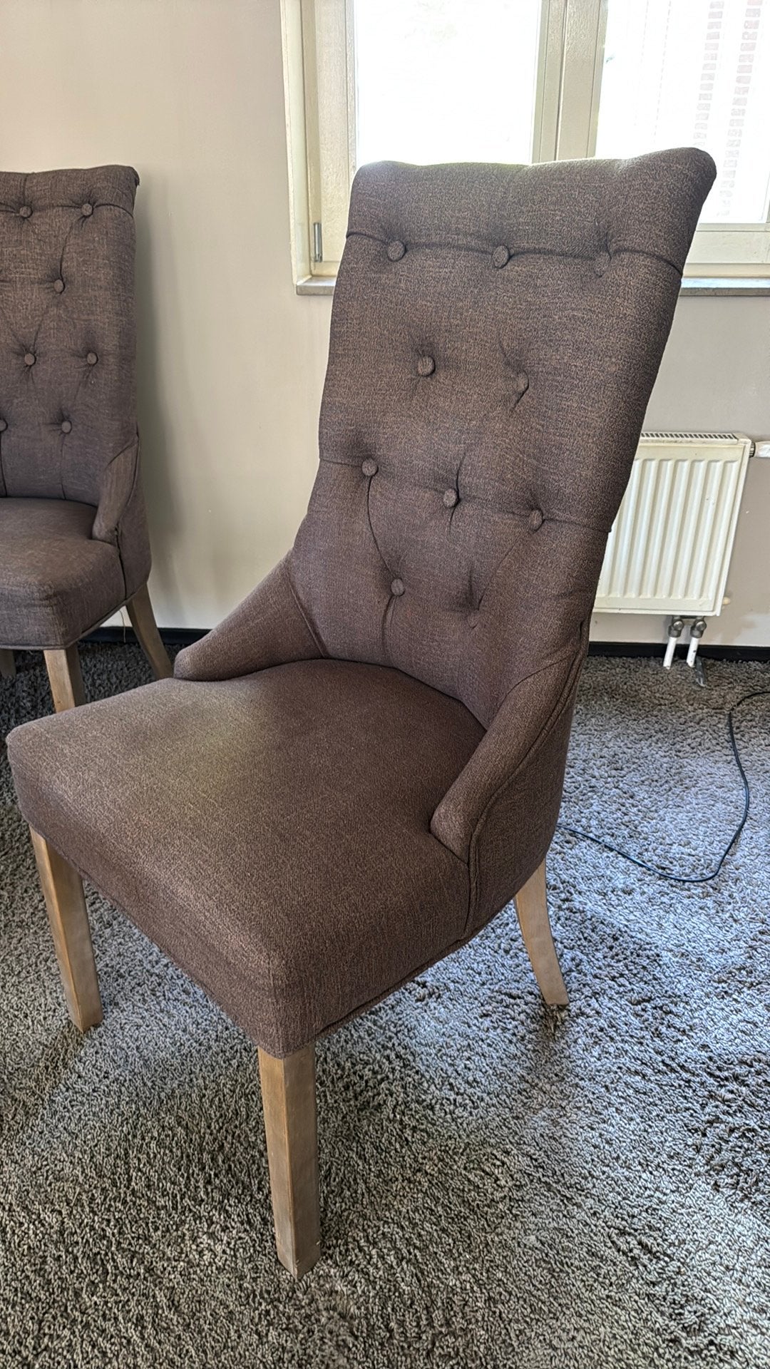 Eetkamer stoelen, Ophalen of Verzenden, Zo goed als nieuw, Minder dan 75 cm, 50 tot 75 cm