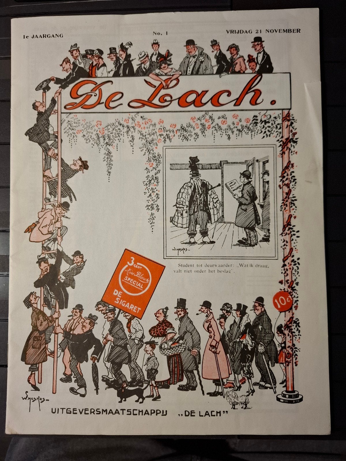 De Lach - 1e jaargang nr 1 - Prima staat! Lees!, Ophalen of Verzenden, Gelezen, Overige typen