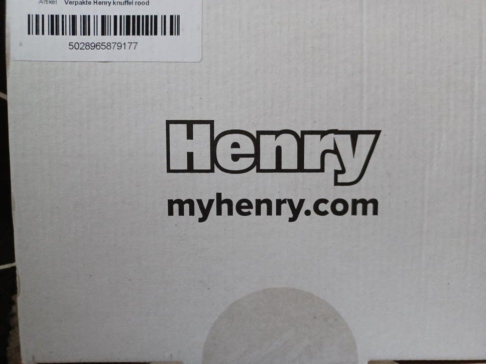 Nieuwe Henry stofzuiger knuffel rood in doos, Kinderen en Baby's, Met doos, Overige merken, Overige karakters, Overige typen