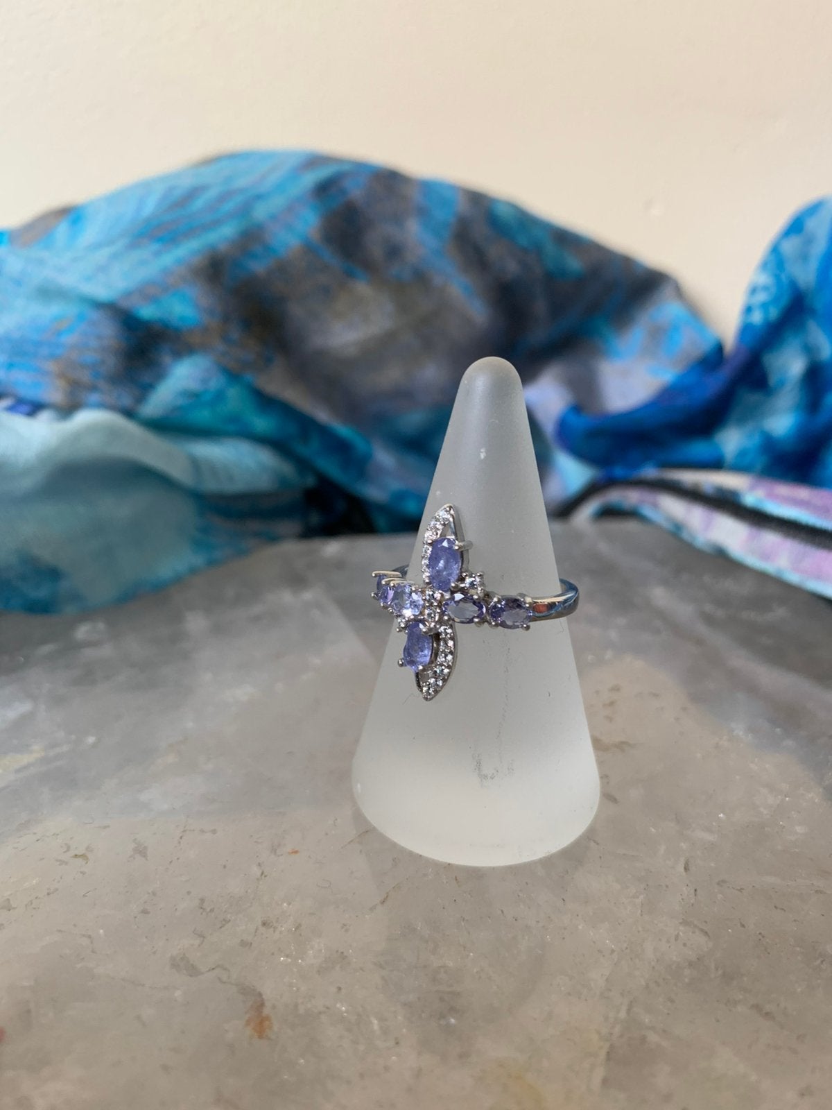Tanzaniet beschermt intuïtie aura magie eigenwaarde uniek, Sieraden, Tassen en Uiterlijk, Ringen, Blauw, Magnolia11, Nieuw, Ophalen of Verzenden