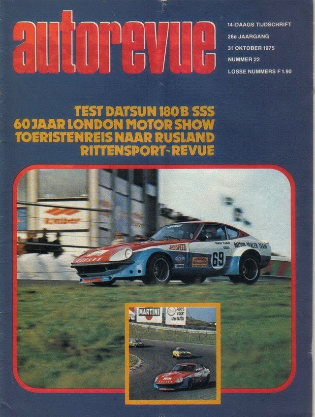 Autorevue 22 1975 : Datsun 180 B SSS Hardtop - Alfa Romeo F1, Ophalen of Verzenden, Gelezen, Algemeen