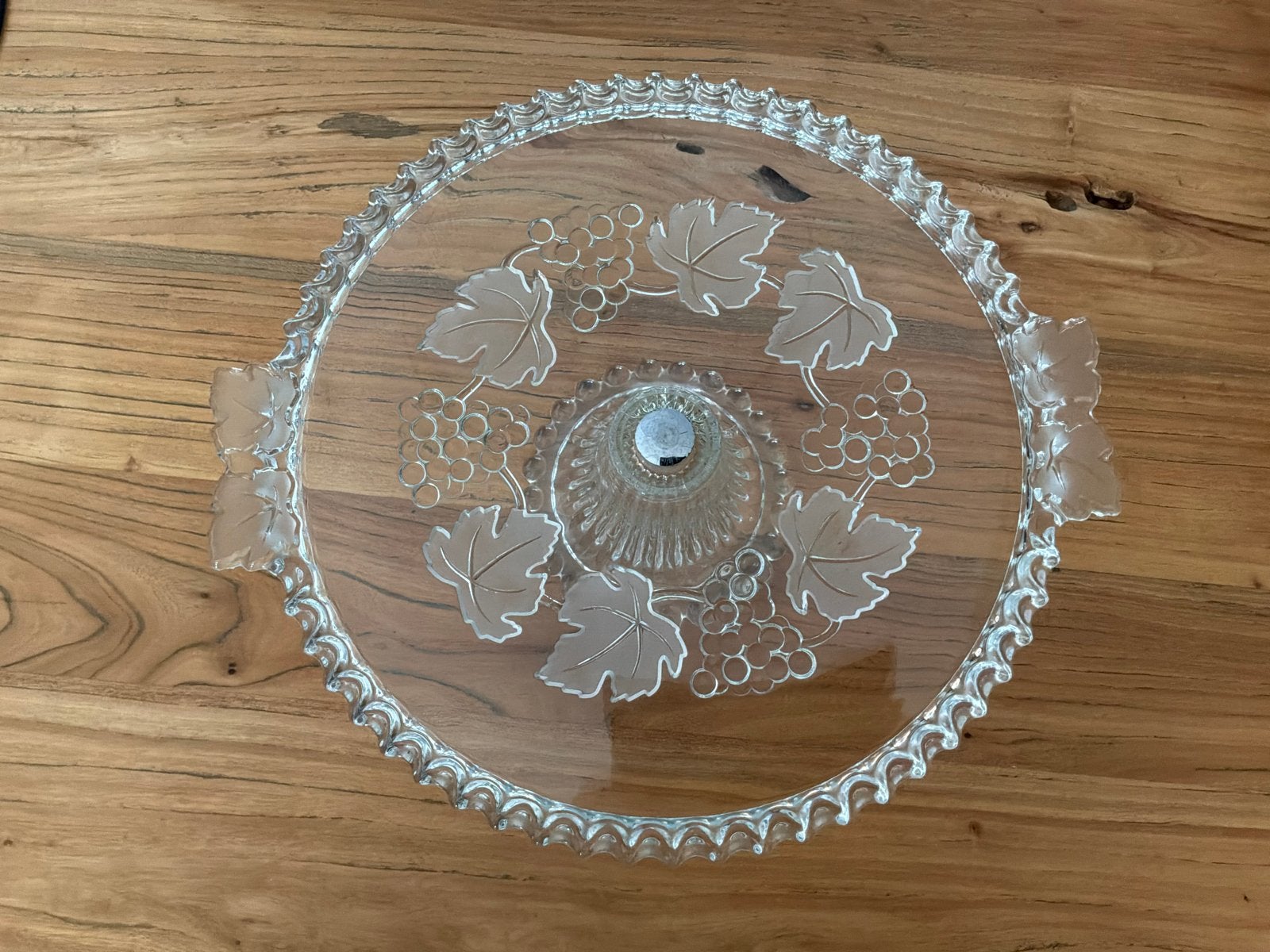 Glazen Taartplateau Rond 30,5 cm - Dik Glaswerk, Ophalen