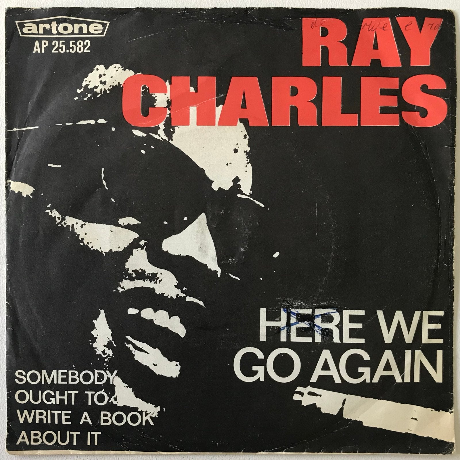 Ray Charles - Here We Go Again / Somebody Ought To Write, Originele persing, Ophalen of Verzenden, Gebruikt