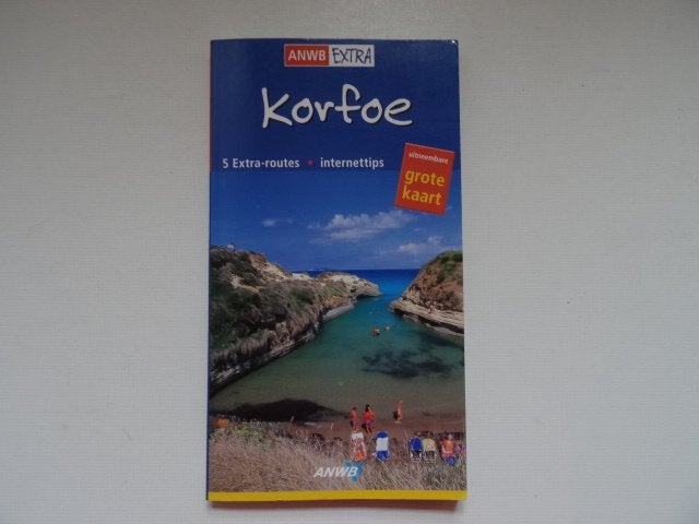 Korfoe, Corfu ; anwb extra gids , met de uitneembare kaart, Europa, Ophalen of Verzenden, Zo goed als nieuw, Reisgids of -boek