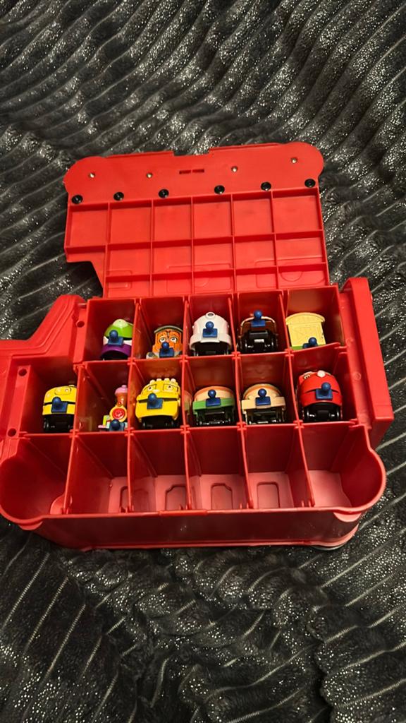 Chuggington Treinen Speelset met 10 Treintjes, Ophalen of Verzenden, Gebruikt