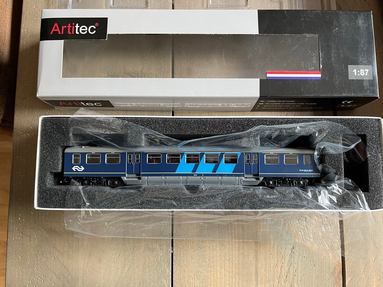 Artitec 20.154.12 NS Plan E CDBD 308-9 IV Wagon 1:87, Overige merken, Gelijkstroom of Wisselstroom, Ophalen of Verzenden, NS