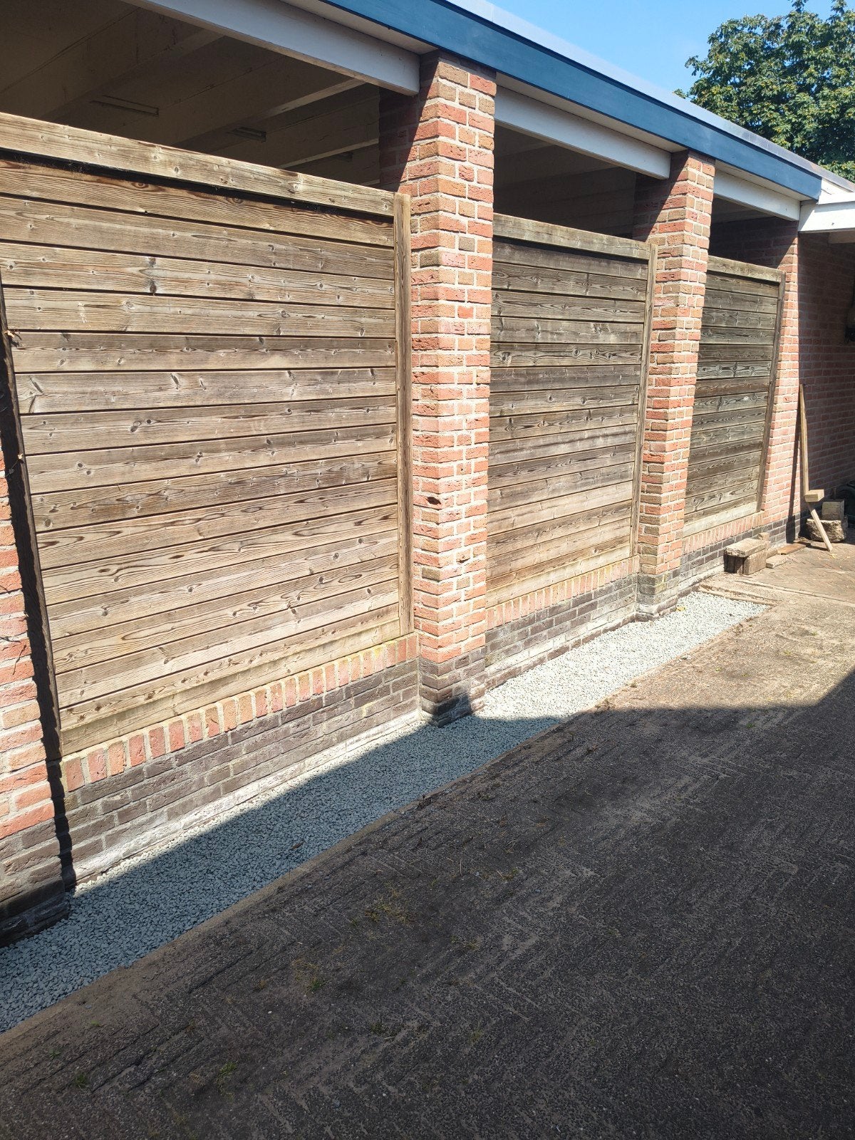 3 schutting panelen, Tuin en Terras, Schuttingen, Ophalen, Minder dan 3 meter, Hout, 1 tot 2 meter