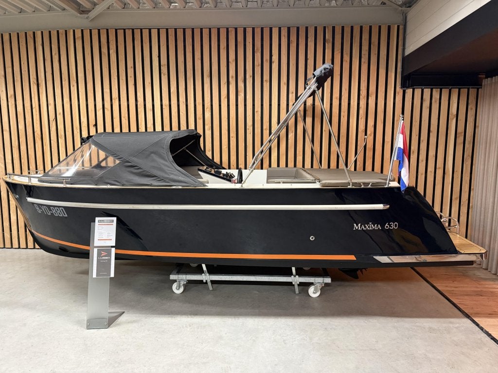 MAXIMA 630 DELUXE '60PK HONDA' BOEGSCHR AUDIO WALSTR BIMINI!, Watersport en Boten, Tender, Rondzit, 0 cm, 2 m