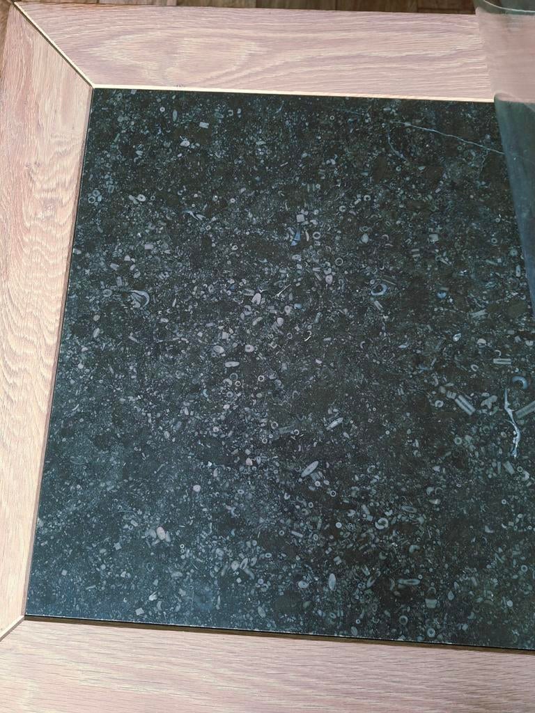 Bijzettafel 70x70, massief eikenhout, Gebruikt, 50 tot 100 cm, Eikenhout, Minder dan 50 cm