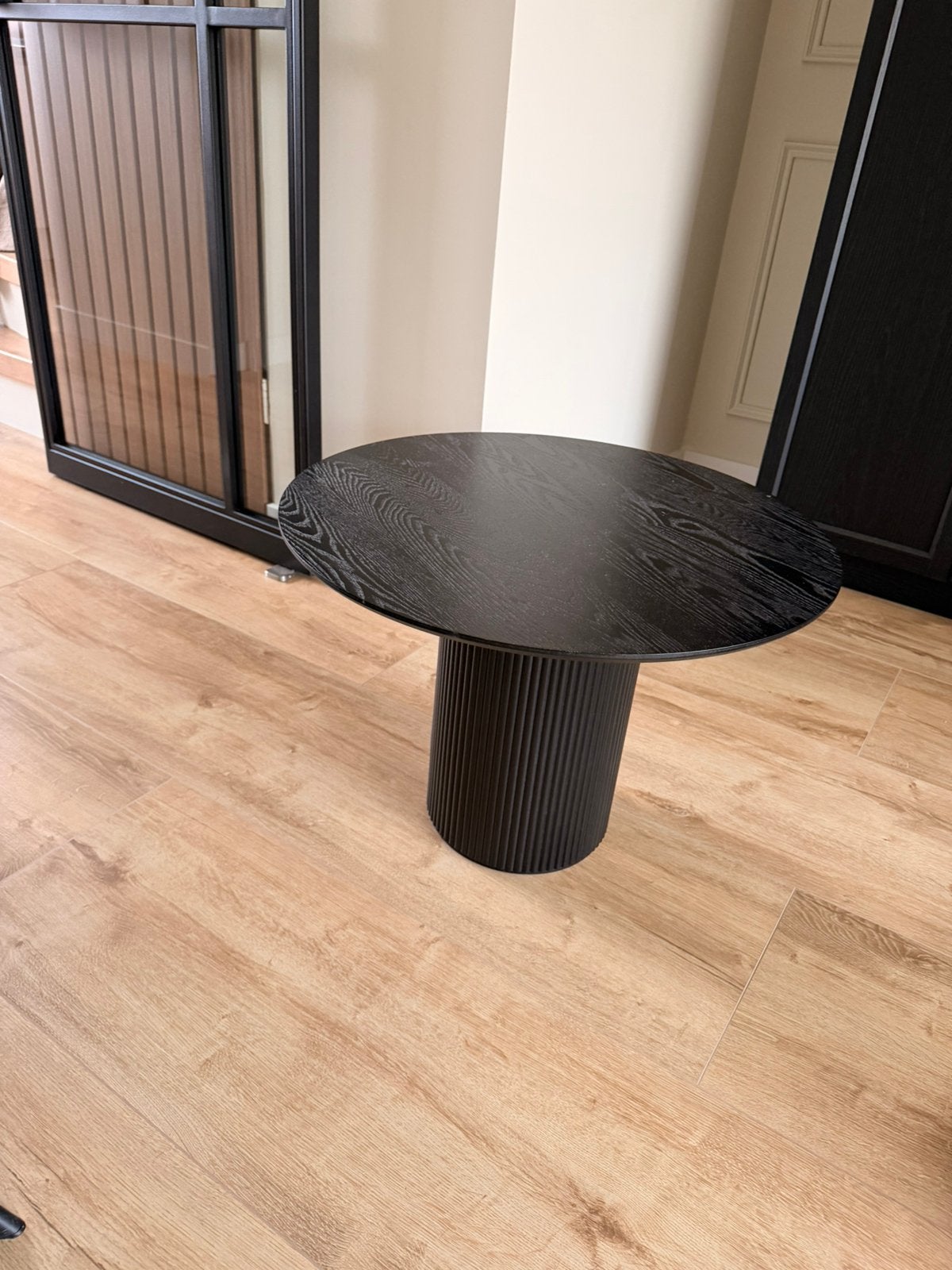 Tv meubel zwart + salon tafel, Ophalen, 150 tot 200 cm, Zo goed als nieuw, Minder dan 100 cm