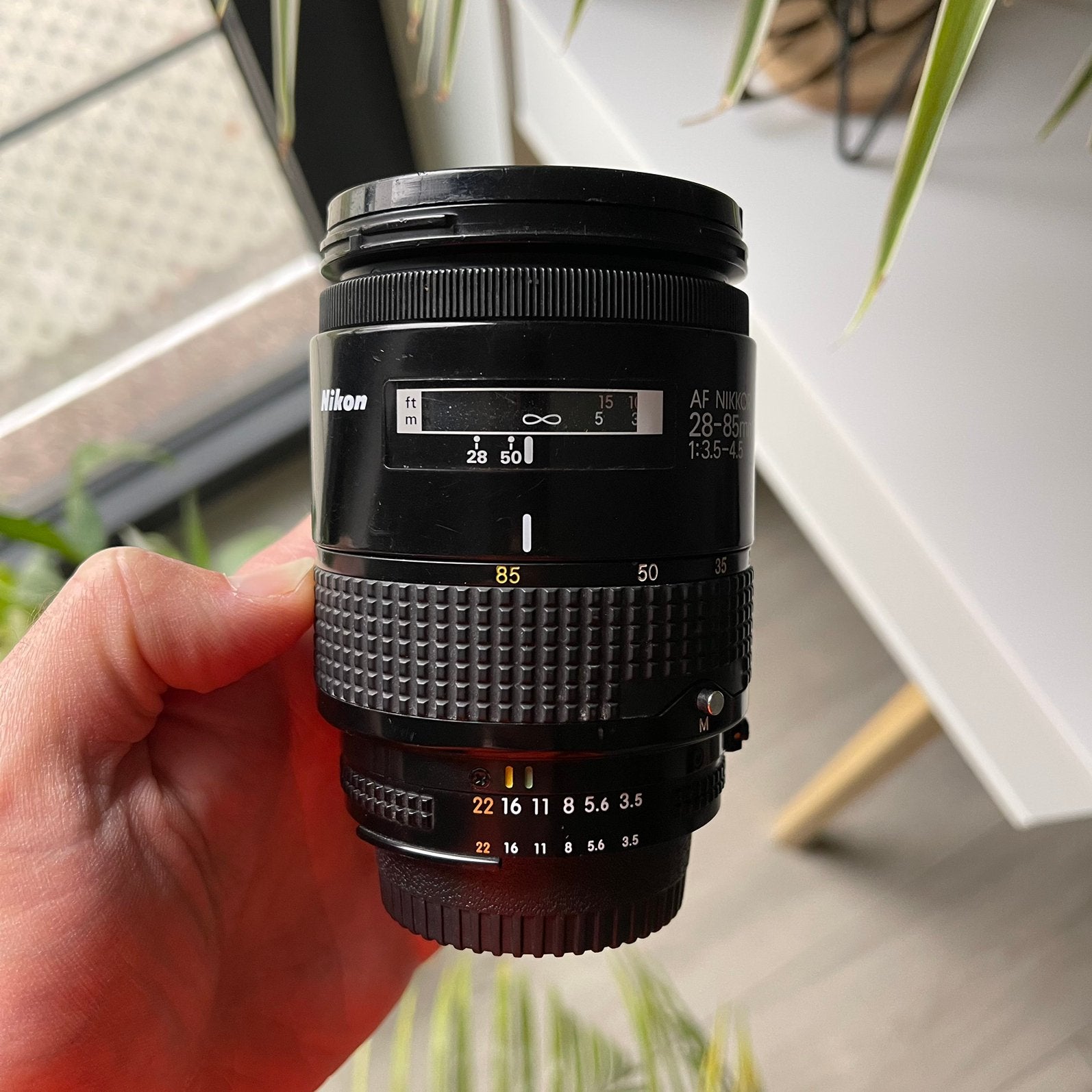 Nikon 28-85mm F3.5-4.5 AF Nikkor lens, Ophalen, Zo goed als nieuw, Telelens, Zoom