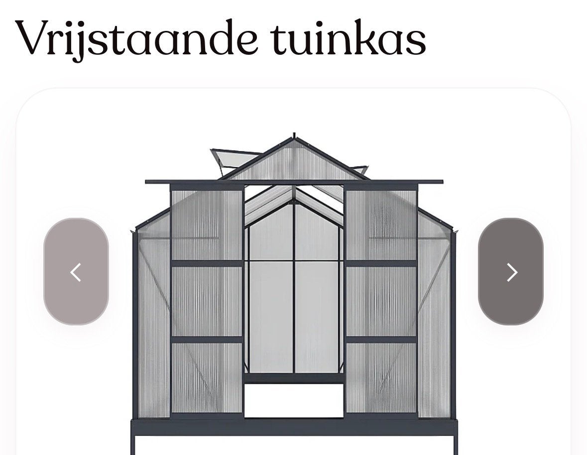 Frame voot tuinkas 3x3, Ophalen, Gebruikt, Overige materialen, Kweekkas