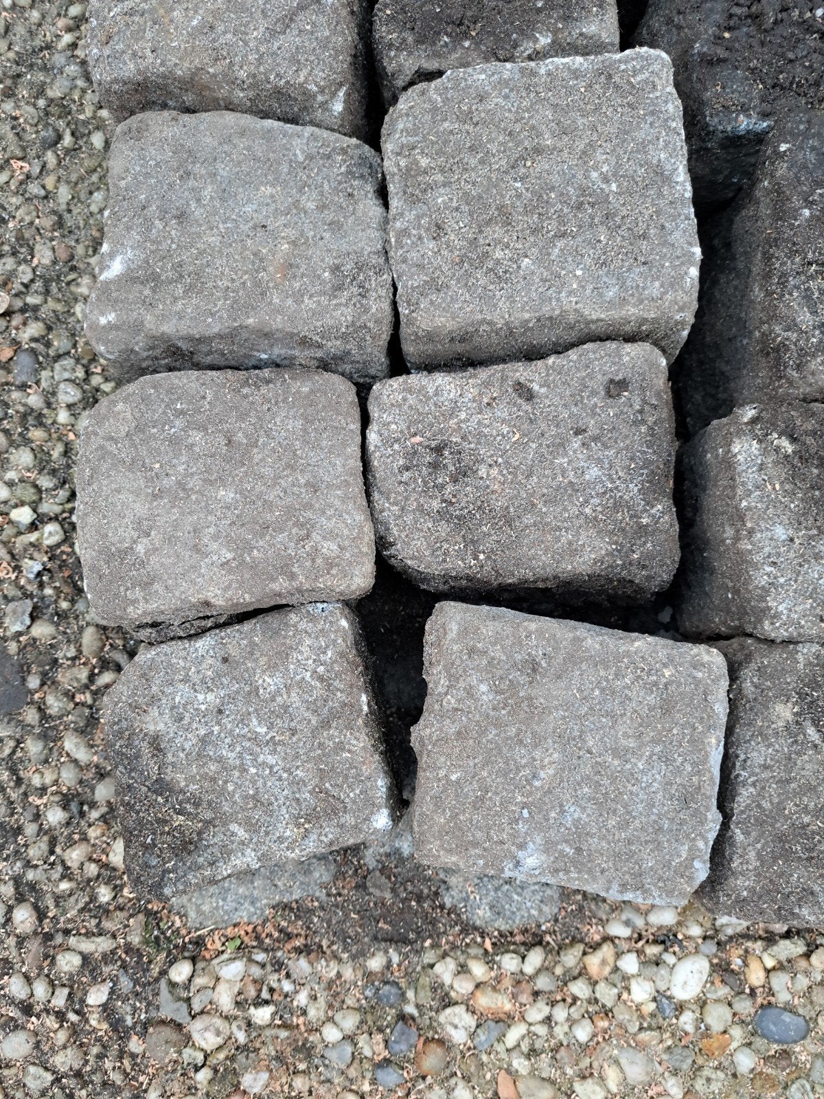 kasseien of kinderkopjes voor tuin of oprit, Ophalen, Gebruikt, Klinkers, Natuursteen