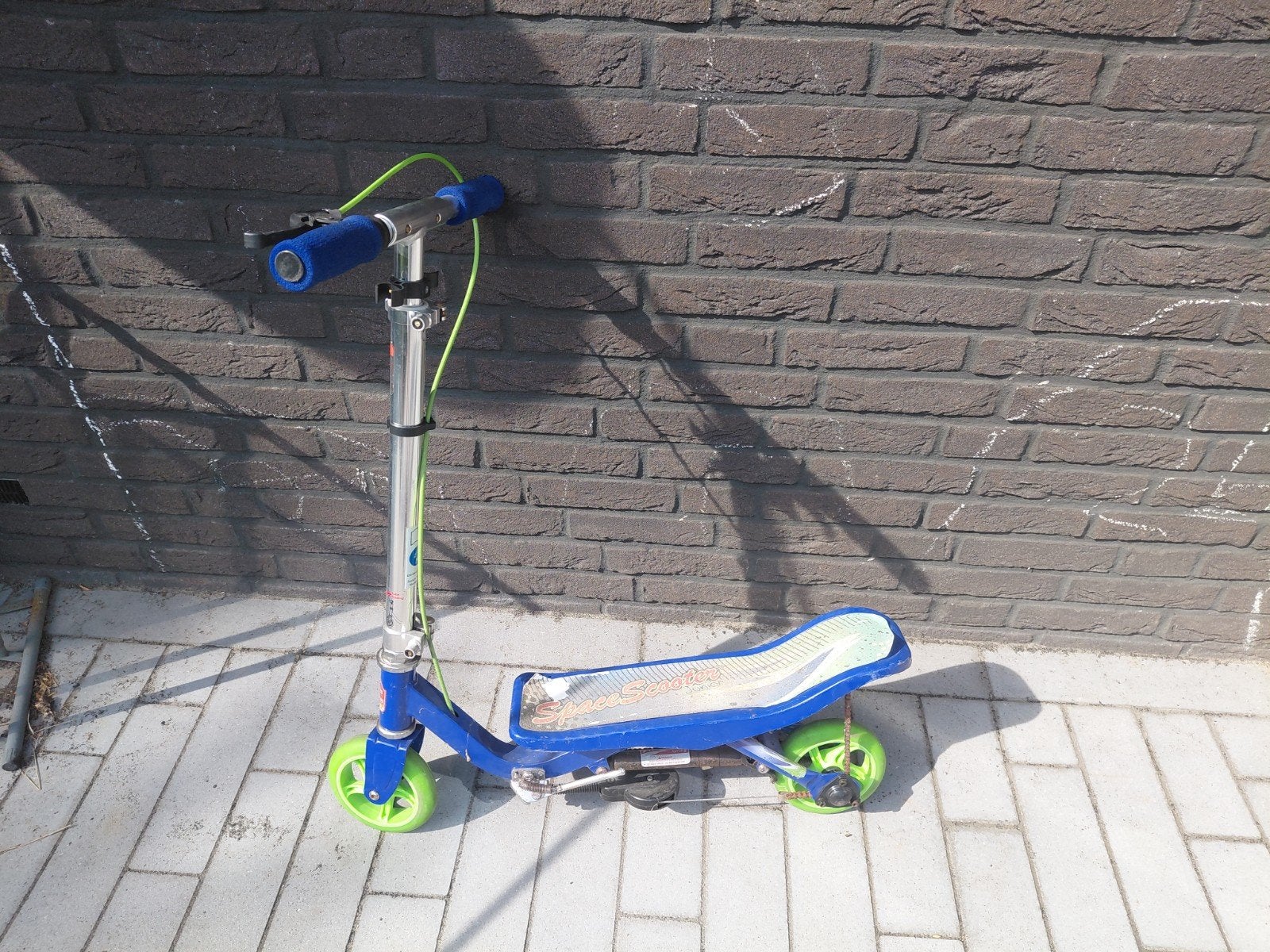 Space Scooter Junior - Blauw/Groen, Ophalen, Gebruikt, Gewone step, Space Scooter