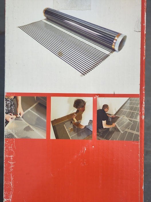Elektrische vloerverwarmingsfolie 17,5 m² Plieger, Ophalen of Verzenden, Nieuw