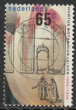 Nederland 1990 1440 Hortus, Gest Utrecht, Postzegels en Munten, Verzenden, Na 1940, Gestempeld