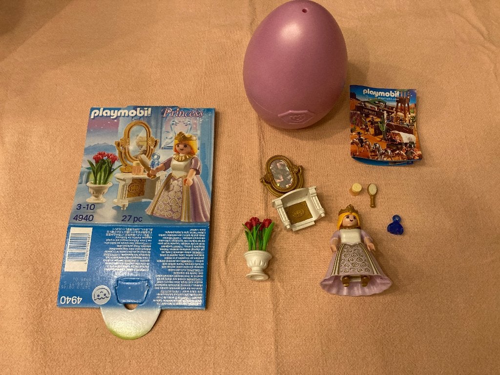 Playmobil 4940 prinses jurk met kaptafel in roze ei set!, Complete set, Ophalen of Verzenden, Zo goed als nieuw, Princess
