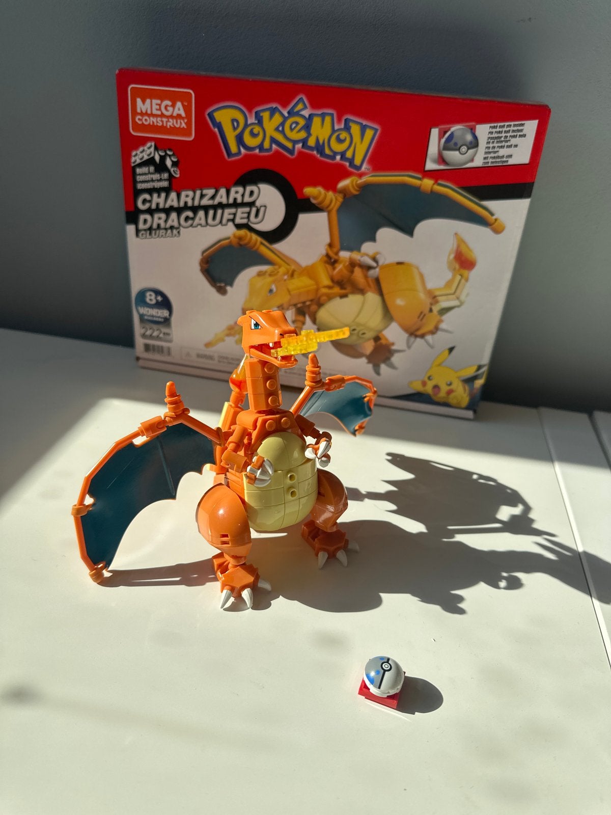 Mega Construx Pokémon Charizard Dracaufeu Bouwset, Ophalen of Verzenden, Zo goed als nieuw, Megabloks