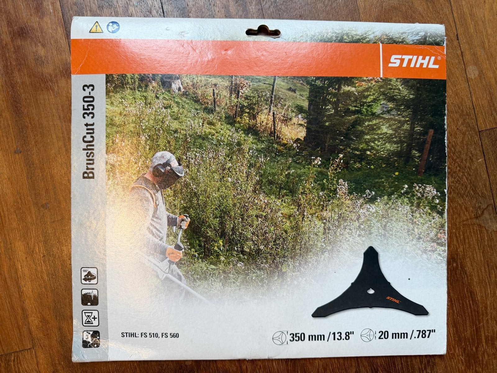 STIHL Driehoeksmes Brushcut 350 mm (3 F), Ophalen of Verzenden, Nieuw, Stihl