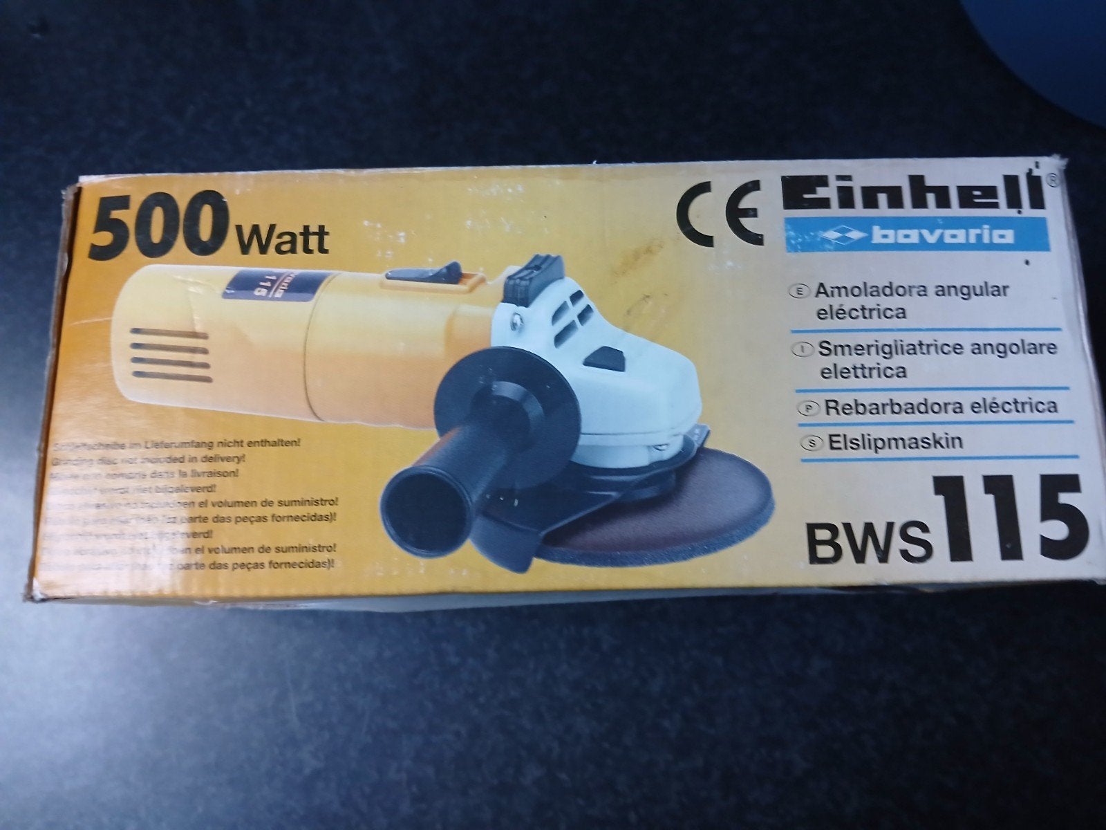 Nieuwe elektrische haakse slijper van Einhell., Ophalen, Nieuw, Minder dan 700 watt, Haakse handslijpmachine
