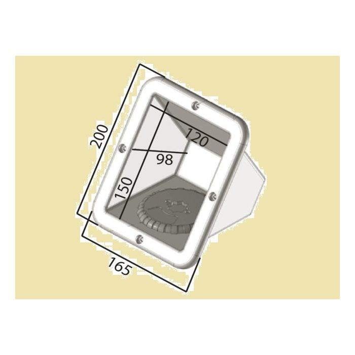 Inbouw kast open - 200x165mm. € 9,95, Ophalen of Verzenden, Nieuw, Overige typen