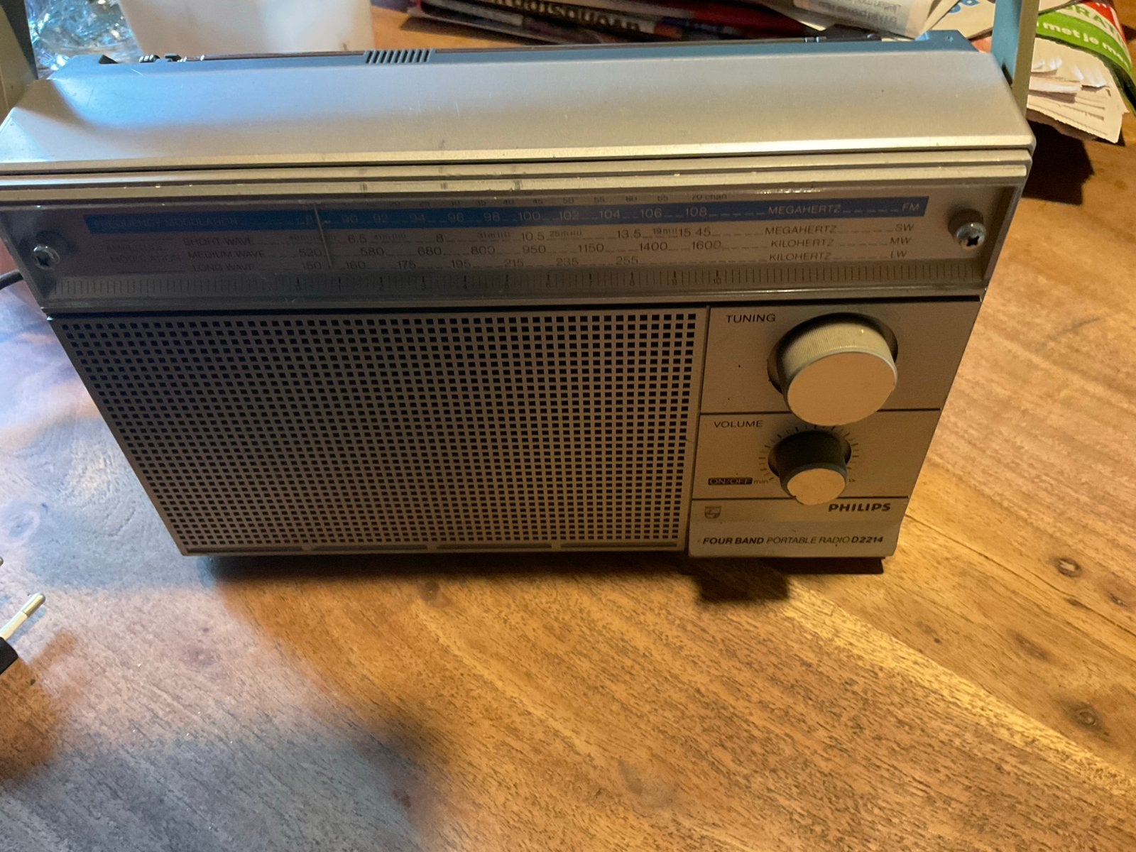 Vintage Philips Transistorradio Jaren '70 - D2214, Audio, Tv en Foto, Ophalen of Verzenden, Gebruikt, Transistorradio