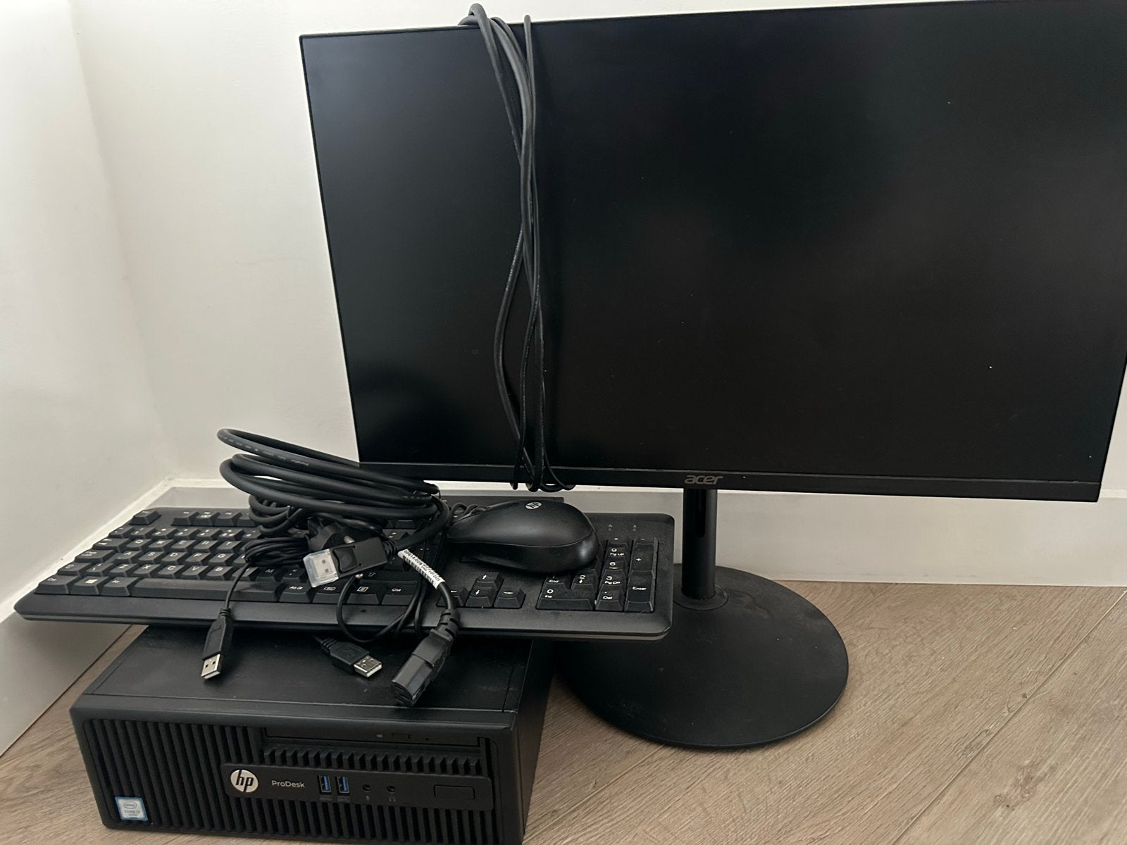 HP ProDesk met Intel Core i7, monitor, toetsenbord en muis, Computers en Software, Ophalen of Verzenden, Gebruikt, Met monitor