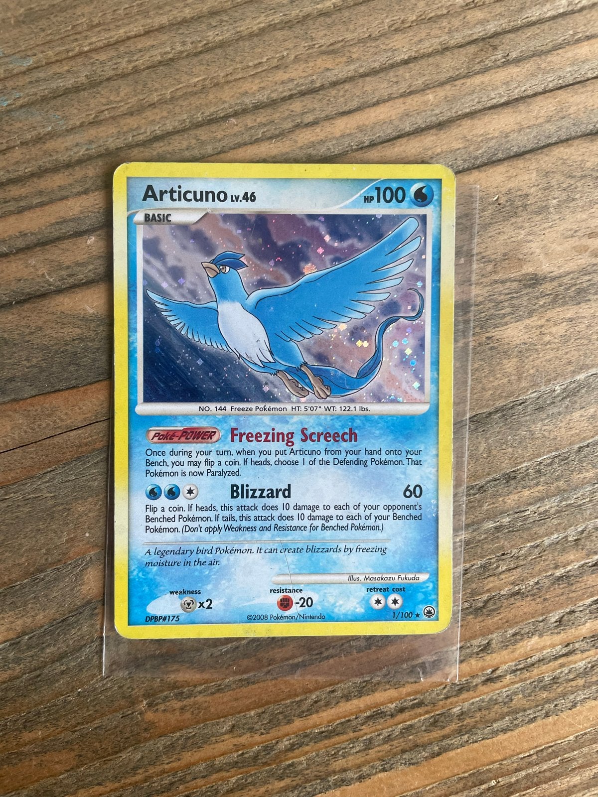 Articuno LV.46 Pokémon Kaart - DBPBP#175, Ophalen of Verzenden, Gebruikt, Losse kaart