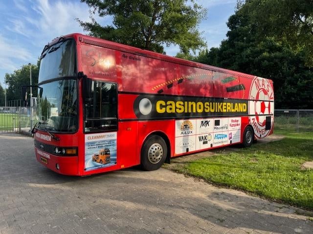 Van Hool 815  Touringcar Partybus, Auto's, Vrachtwagens, Bedrijf, Airconditioning, Diesel, Handgeschakeld, Rood, Stof